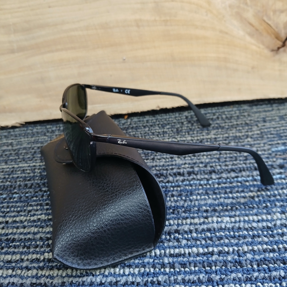 Ray-Ban RB3534 004 Sunglasses black FRAMES ONLY 59-17-135 with case - Picture 2 of 14